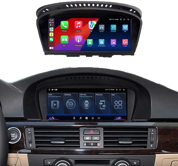 8.8" 1920x720 Wireless CarPlay Android Auto for BMW 2005-2011