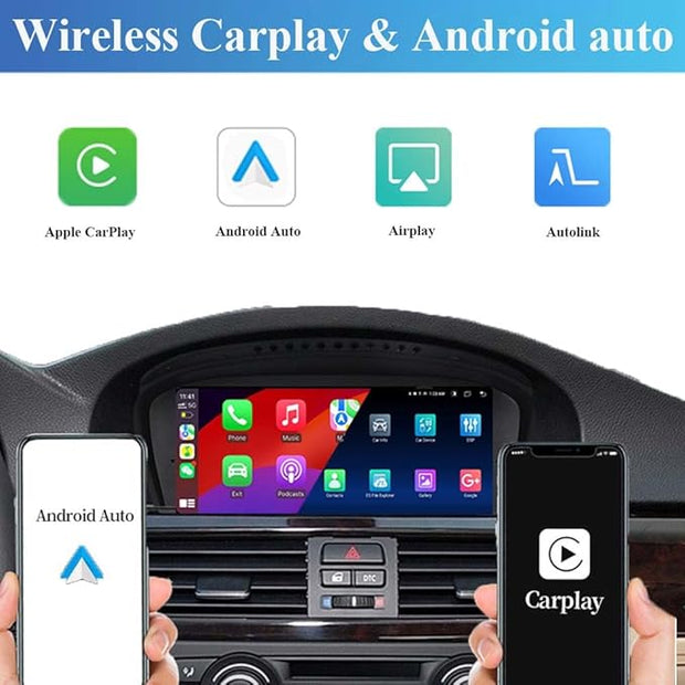 8.8" 1920x720 Wireless CarPlay Android Auto for BMW 2005-2011