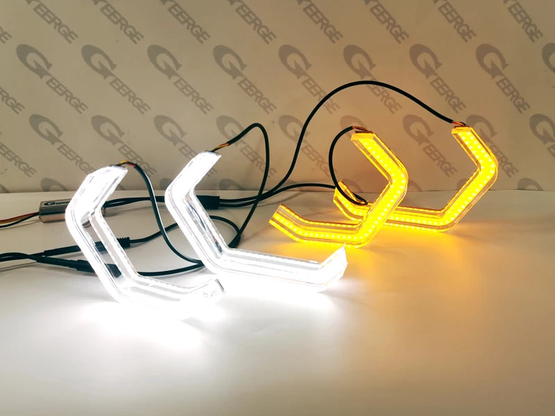 LED Angel Eyes Halo Rings (Concept M4 Style) – SEAT Leon Mk2 1P (2005–2012) Xenon Headlights