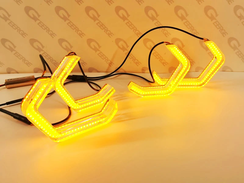 LED Angel Eyes Halo Rings (Concept M4 Style) – SEAT Leon Mk2 1P (2005–2012) Xenon Headlights