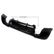 Rear Bumper Diffuser Lip (Gloss Black) – BMW 3 Series E92 / E93 M Sport (330i)