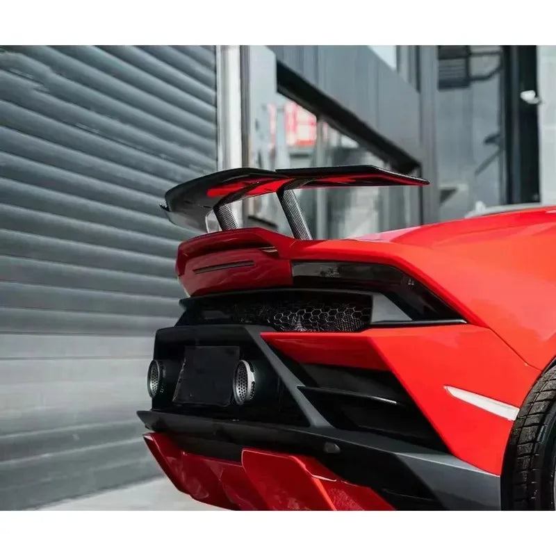 Lamborghini Huracan Carbon Rear Spoiler Tail Fins / Rear Wing Diverters