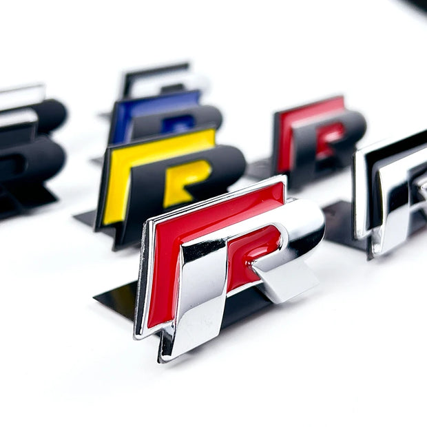 3D Metal R Badge Car Grille Emblem Sticker – Volkswagen