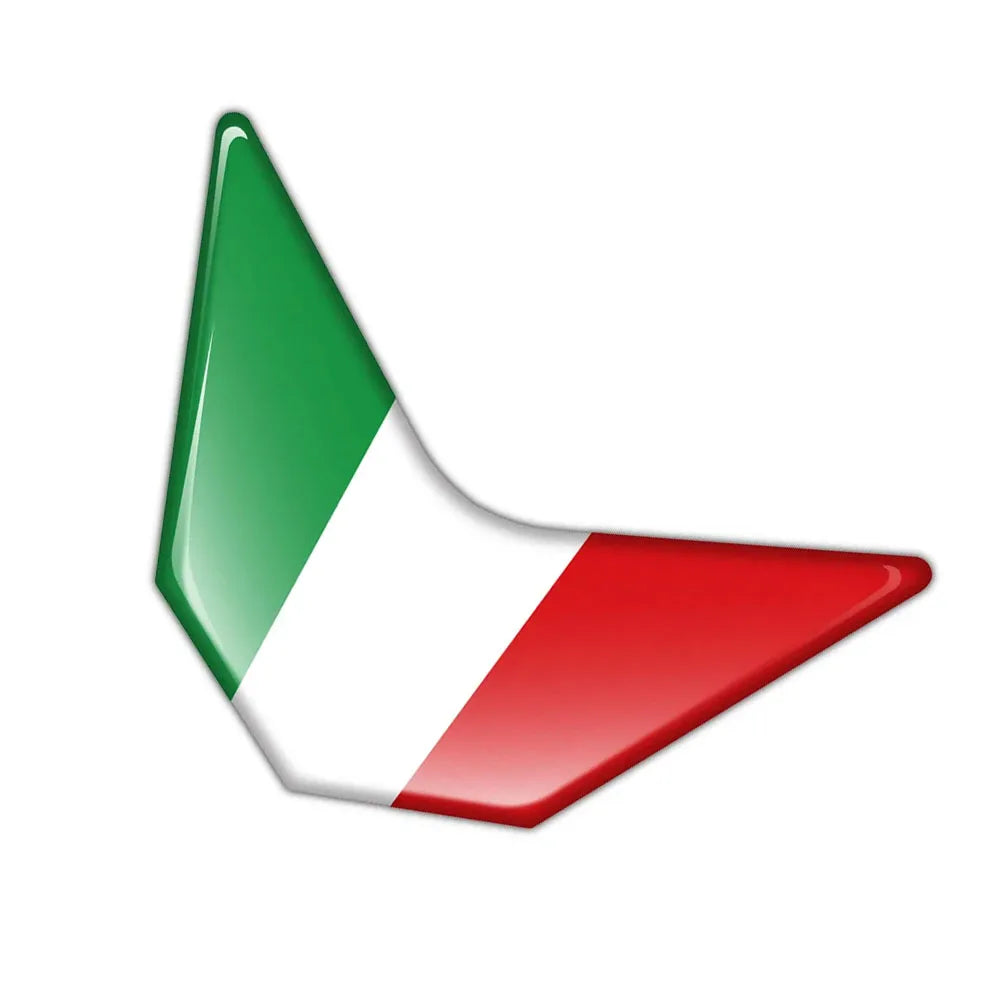 3D Reflective Italia Flag Sticker / Epoxy Resin Decal (Waterproof) – Motorcycles & Scooters