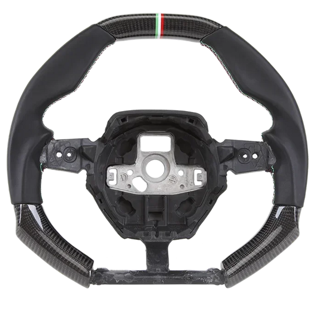 LED Carbon Fiber Steering Wheel (Perforated Leather) for Lamborghini Huracán (2018–2024)
