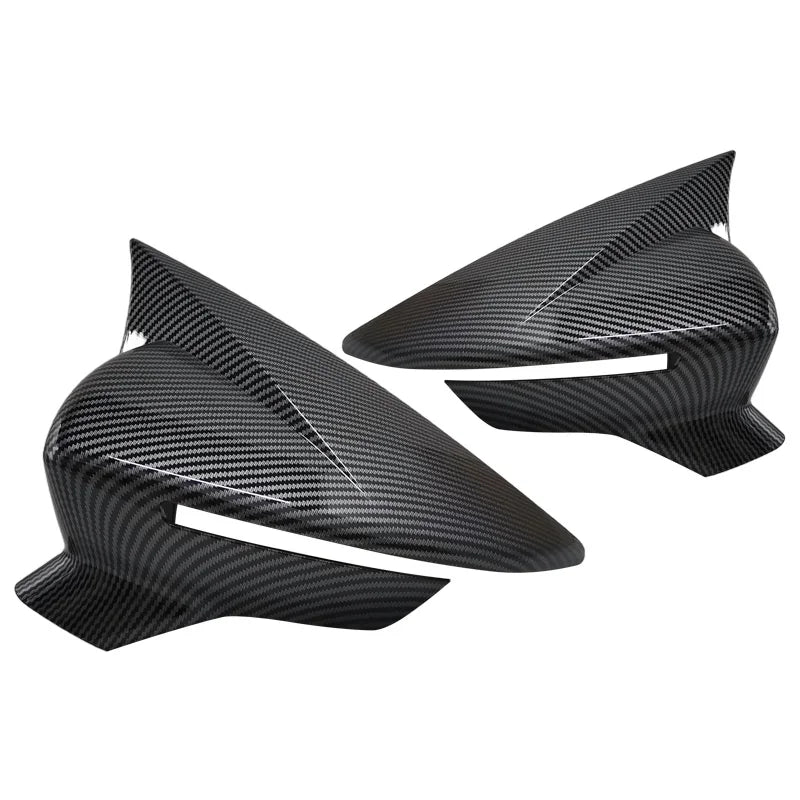 Carbon-Style Wing Mirror Cover Cap Add-Ons (2pcs) – SEAT Leon / Ibiza / Arona (2017–2020)