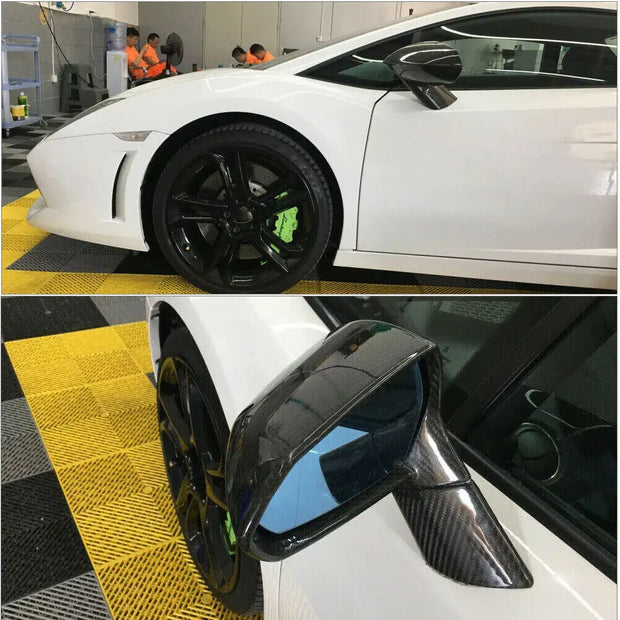 Lamborghini Gallardo (2008–2014) Real Dry Carbon Side Mirror Cover Caps