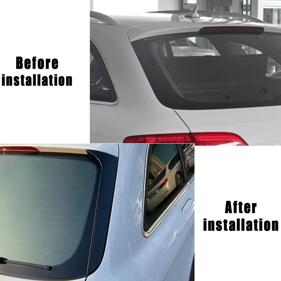 Gloss Black Rear Window Side Spoiler Covers – Audi A4 B8 Allroad/Avant (2009–2016)