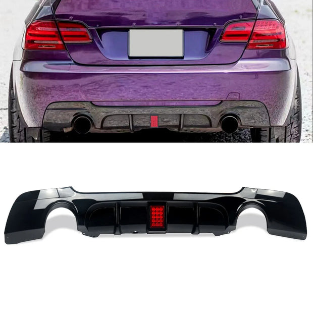 Rear Bumper Diffuser Lip (Gloss Black) – BMW 3 Series E92 / E93 M Sport (330i)