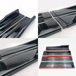 Universal Side Skirt Extensions For Audi (Gloss Black/Carbon)