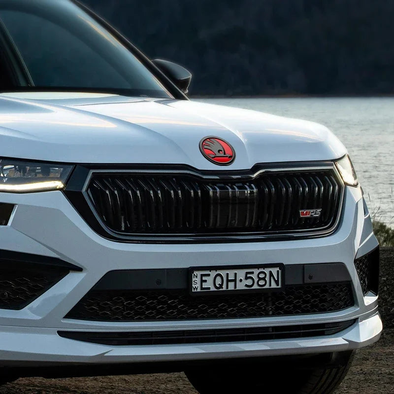 Skoda Front & Rear Badge Set – 80mm + 90mm ABS Emblem