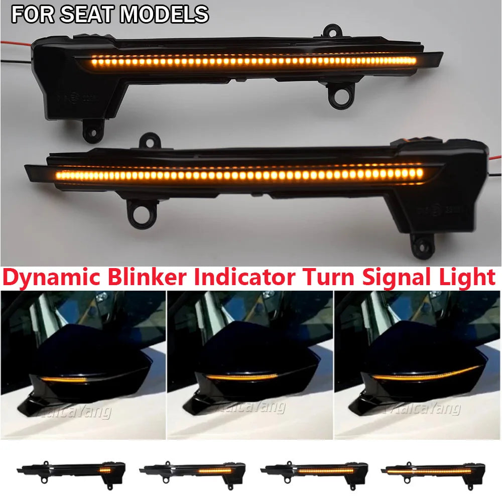 Dynamic Sequential LED Wing Mirror Indicator Lights (Pair) – SEAT Ateca / Cupra Ateca (2016–2021)