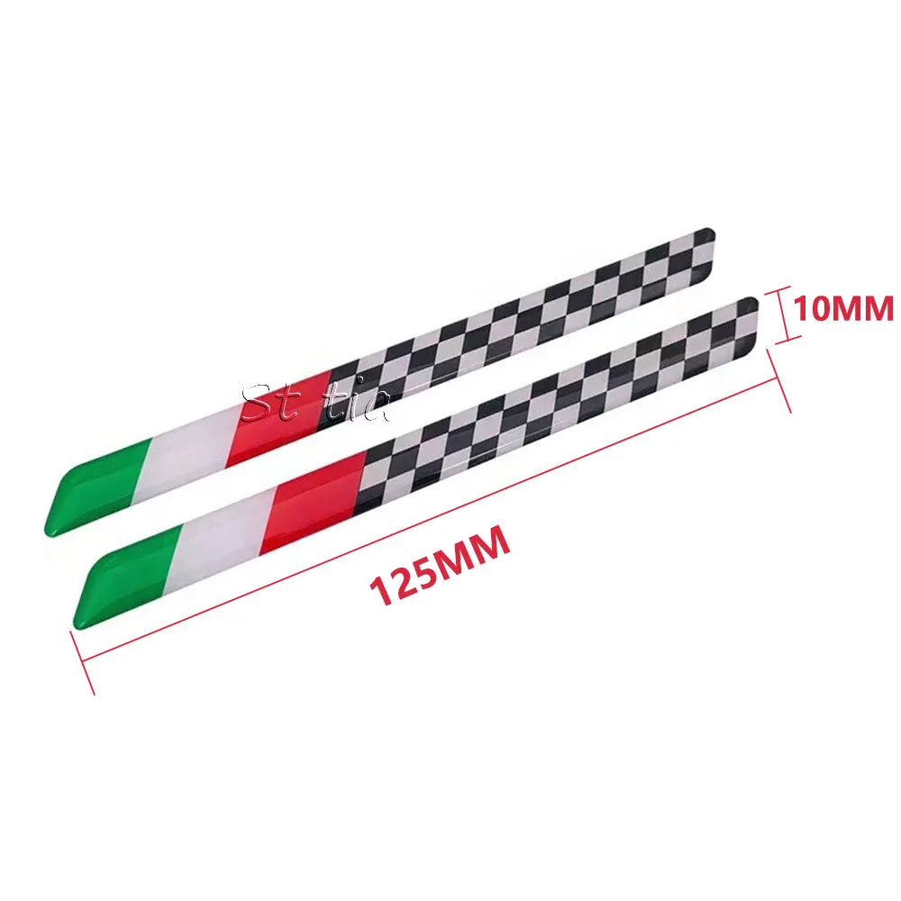 3D Reflective Italia Flag Sticker / Epoxy Resin Decal (Waterproof) – Motorcycles & Scooters