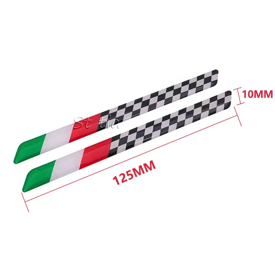 3D Reflective Italia Flag Sticker / Epoxy Resin Decal (Waterproof) – Motorcycles & Scooters