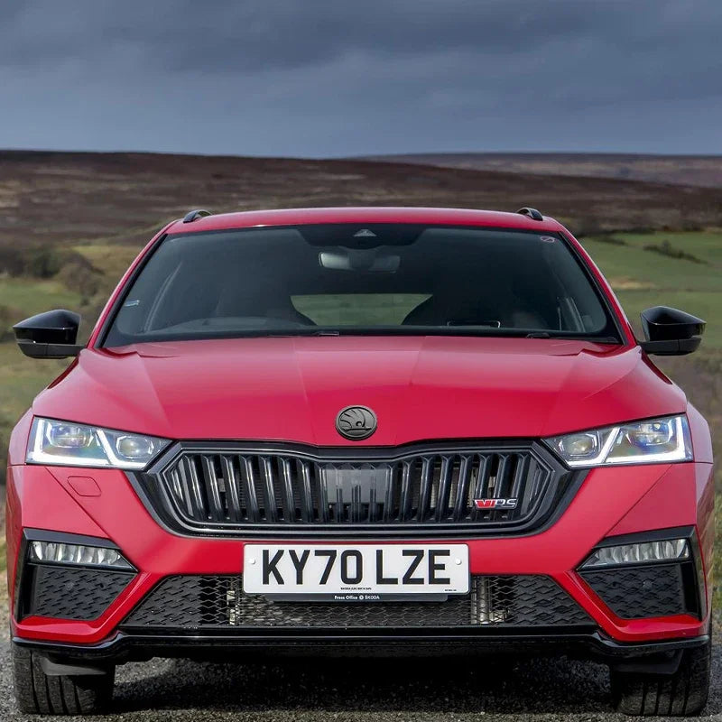 Skoda Front & Rear Badge Set – 80mm + 90mm ABS Emblem