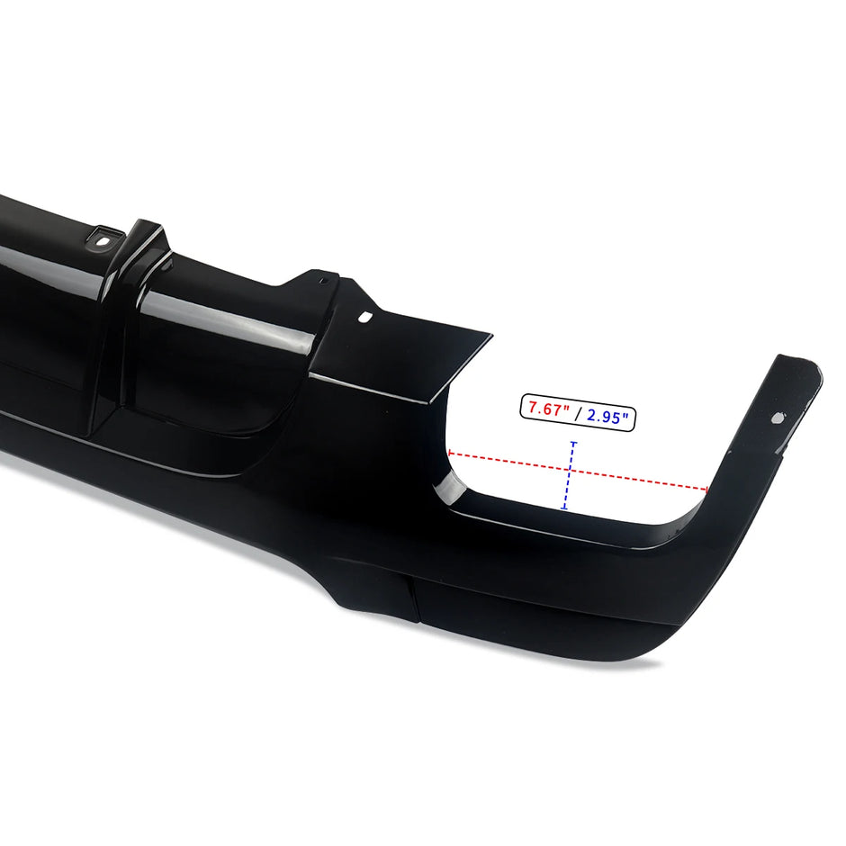 Rear Bumper Diffuser Lip (Gloss Black) – BMW 3 Series E92 / E93 M Sport (330i)