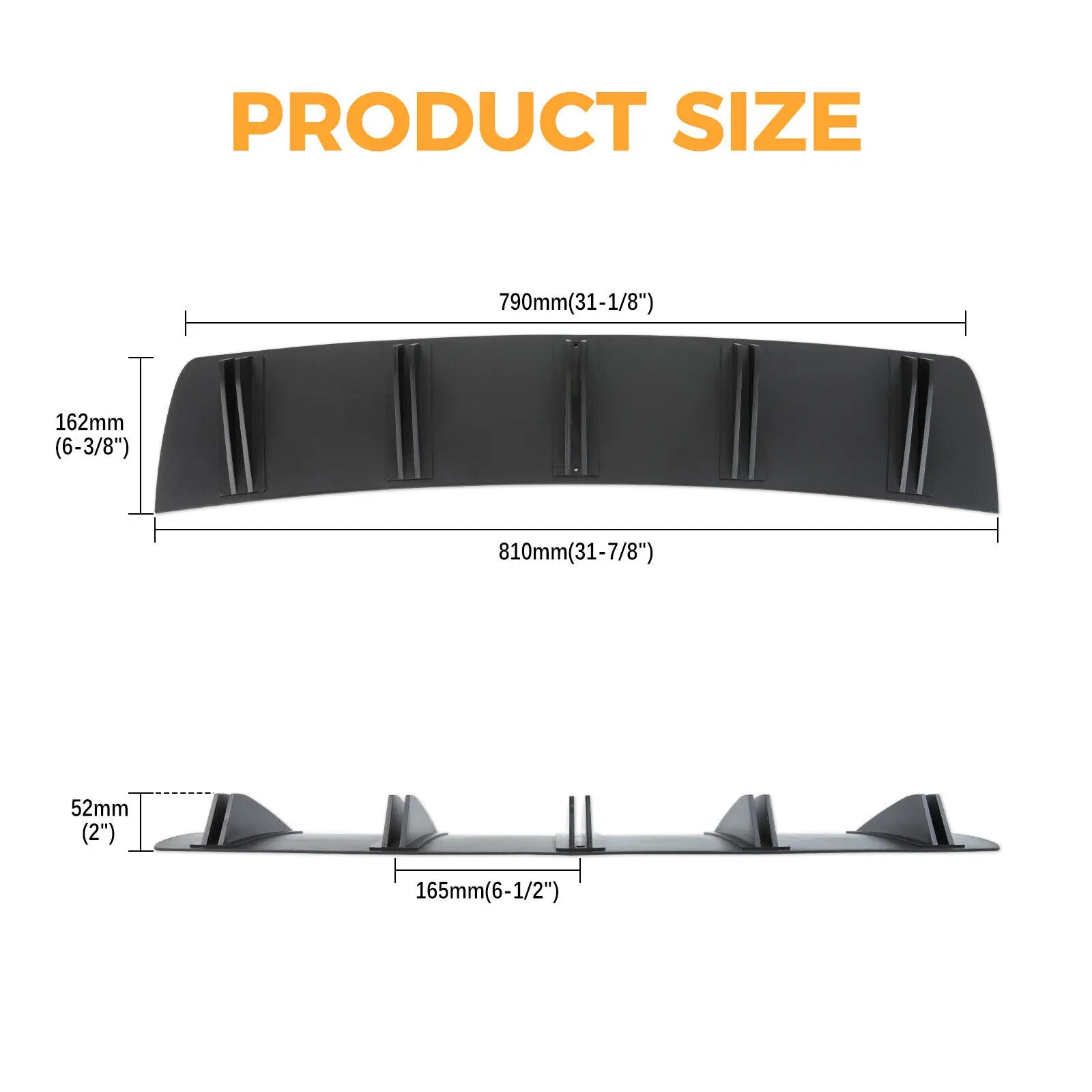 Rear Diffuser Fins – 10 Fin (Seat Leon Cupra MK3 / 5F)