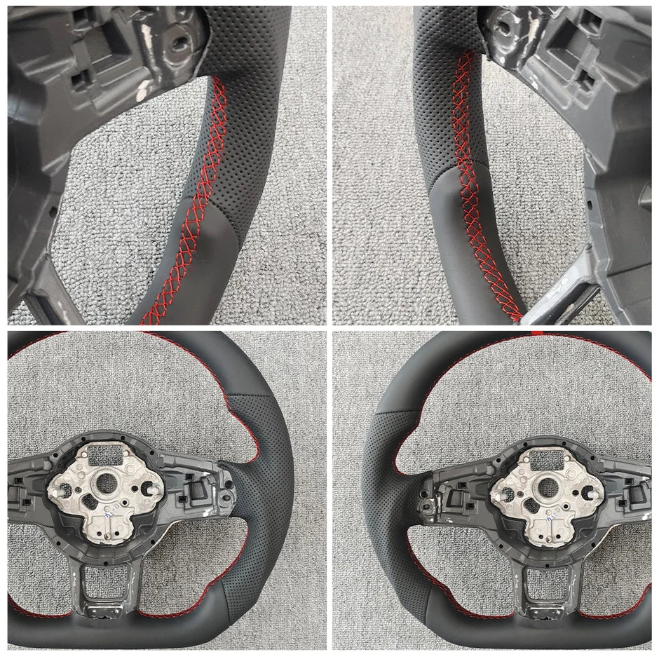 Carbon Fiber Steering Wheel Upgrade (Perforated Leather) – VW Golf 7/7.5 / GTI / GTE / GLI / Tiguan (2013–2019)