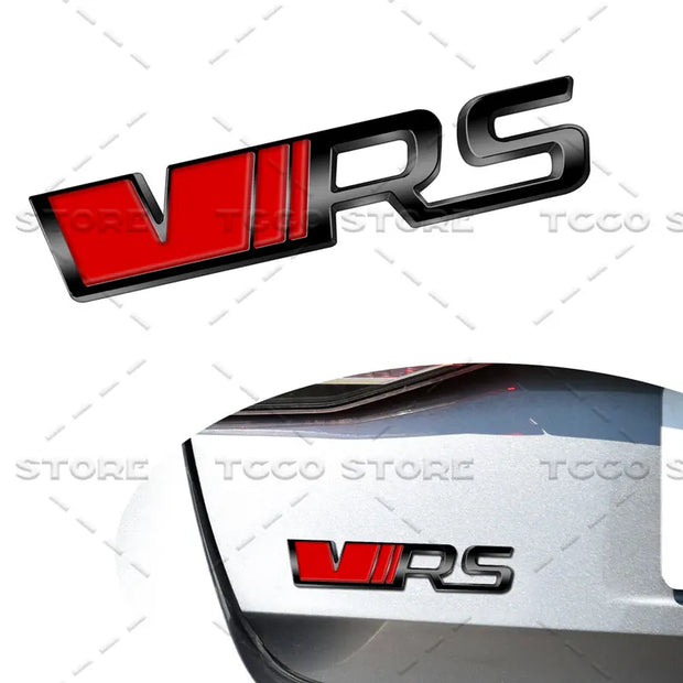 Skoda VRS 3D Chrome Emblem Sticker – Front Grille / Rear Boot Badge