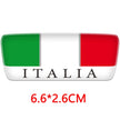 3D Reflective Italia Flag Sticker / Epoxy Resin Decal (Waterproof) – Motorcycles & Scooters