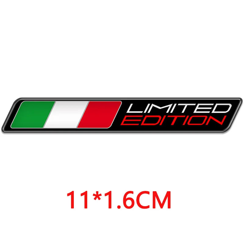 3D Reflective Italia Flag Sticker / Epoxy Resin Decal (Waterproof) – Motorcycles & Scooters
