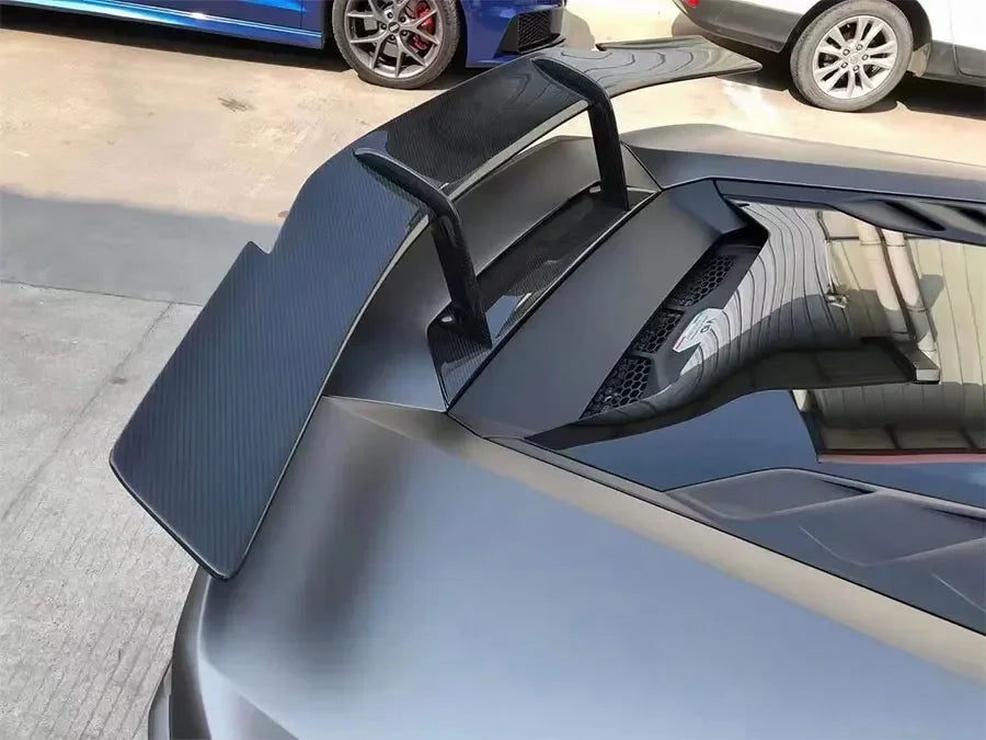 Lamborghini Huracan Carbon Rear Spoiler Tail Fins / Rear Wing Diverters