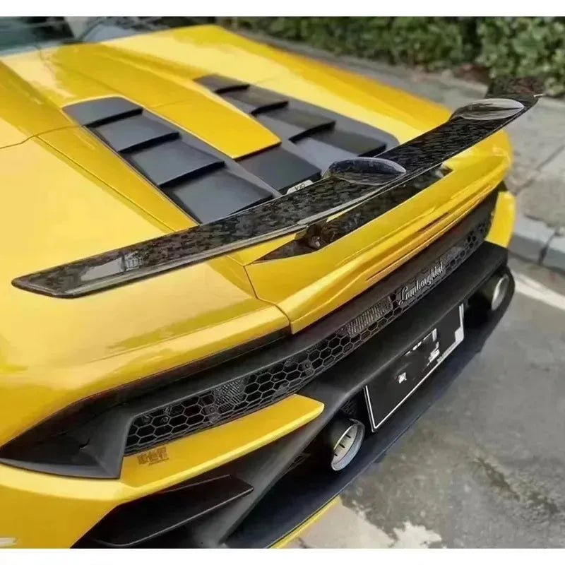 Lamborghini Huracan Carbon Rear Spoiler Tail Fins / Rear Wing Diverters
