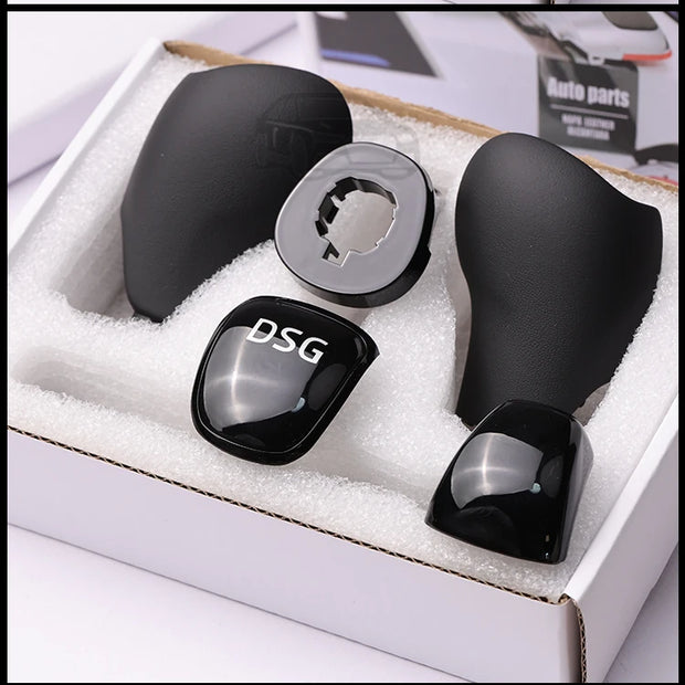Leather DSG Gear Shift Knob Cover – Skoda Octavia/Superb/Fabia/Yeti (2010–2020)