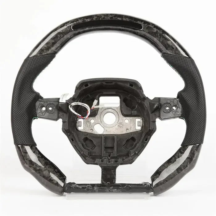 LED Carbon Fiber Steering Wheel (Perforated Leather) for Lamborghini Huracán (2018–2024)