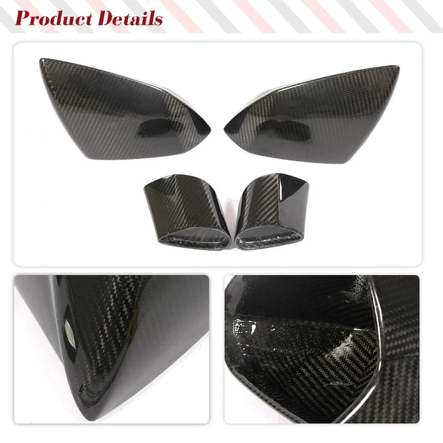 Lamborghini Gallardo (2008–2014) Real Dry Carbon Side Mirror Cover Caps
