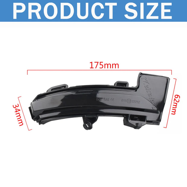 Dynamic LED Mirror Indicator Turn Signal Lights – Skoda Octavia (Pair)