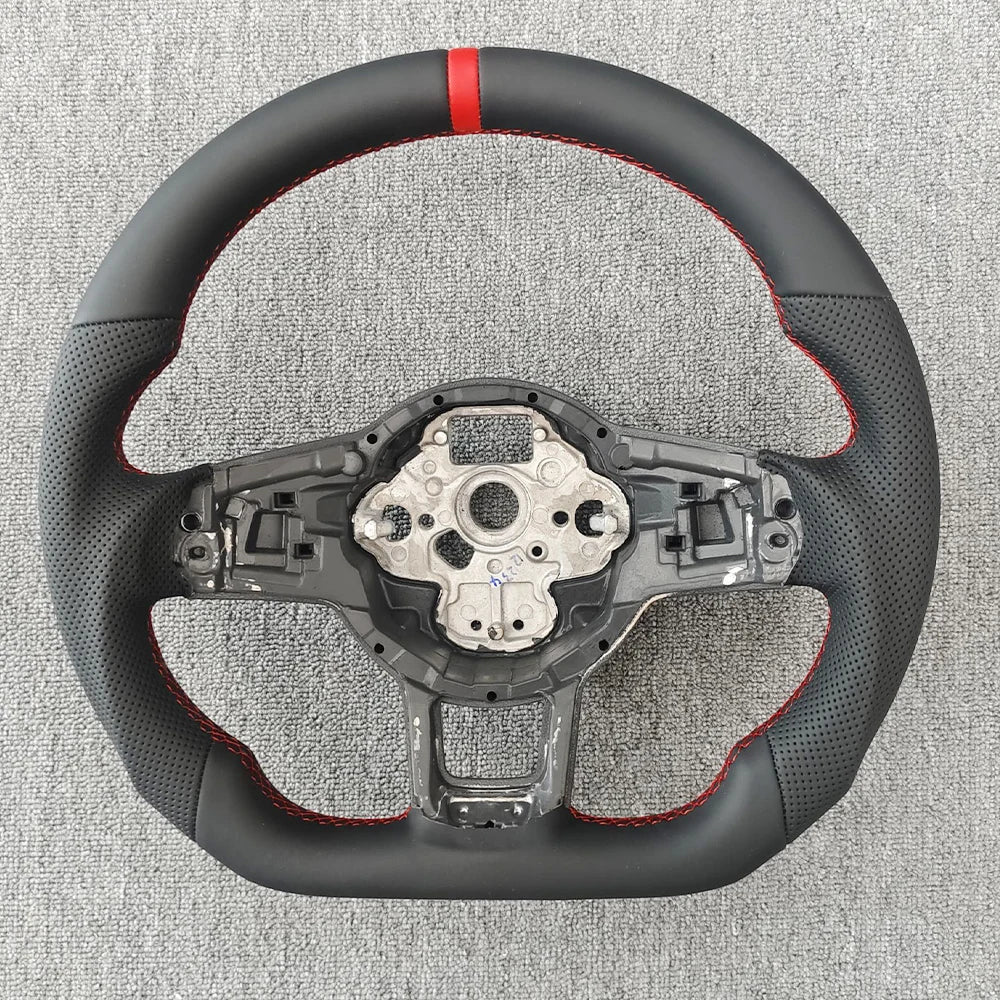 Carbon Fiber Steering Wheel Upgrade (Perforated Leather) – VW Golf 7/7.5 / GTI / GTE / GLI / Tiguan (2013–2019)