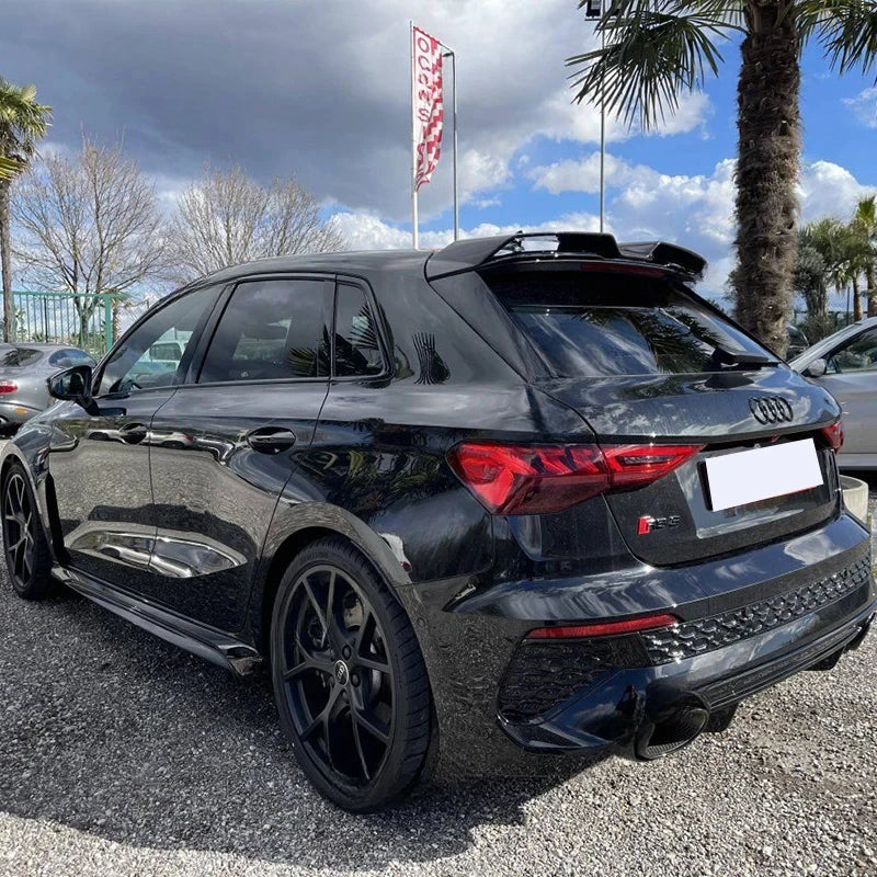 Gloss Black Rear Roof Spoiler Cap – for Audi Audi A3 / Audi S3 / Audi RS3 (8Y Sportback 2021–2024)