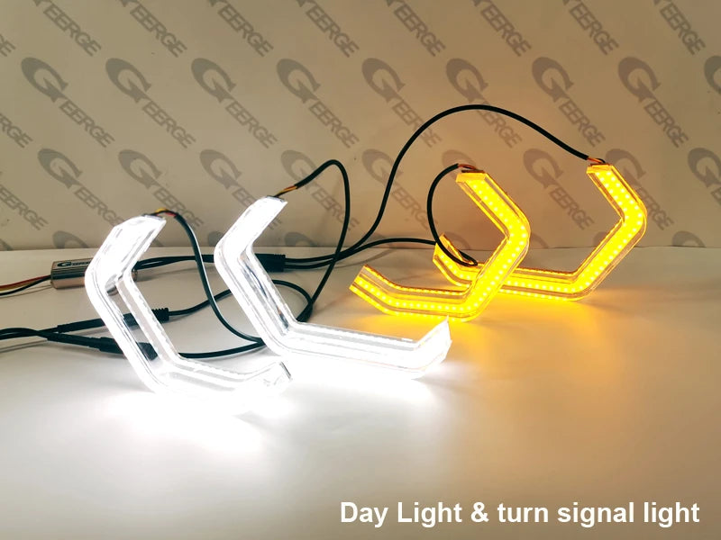 LED Angel Eyes Halo Rings (Concept M4 Style) – SEAT Leon Mk2 1P (2005–2012) Xenon Headlights