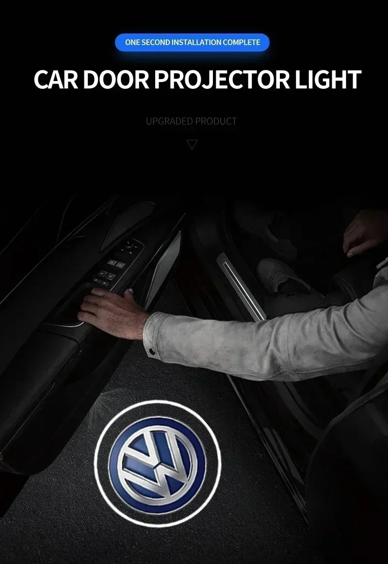 VW Logo Door Projector Puddle Lights – Volkswagen Models (Pair)