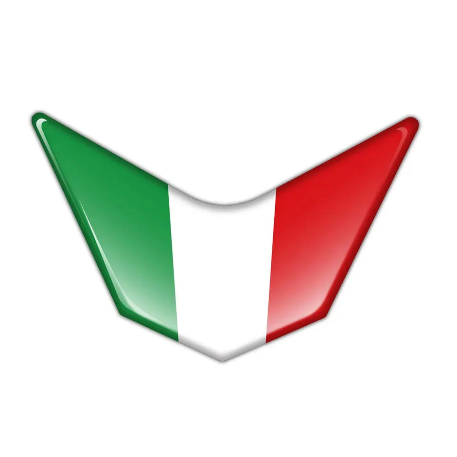 3D Reflective Italia Flag Sticker / Epoxy Resin Decal (Waterproof) – Motorcycles & Scooters