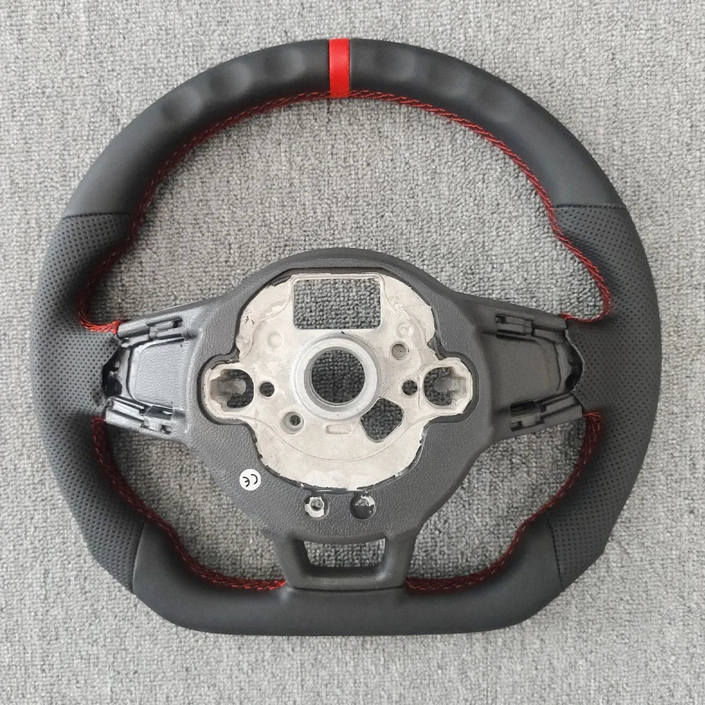 Carbon Fiber Steering Wheel Upgrade (Perforated Leather) – VW Golf 7/7.5 / GTI / GTE / GLI / Tiguan (2013–2019)