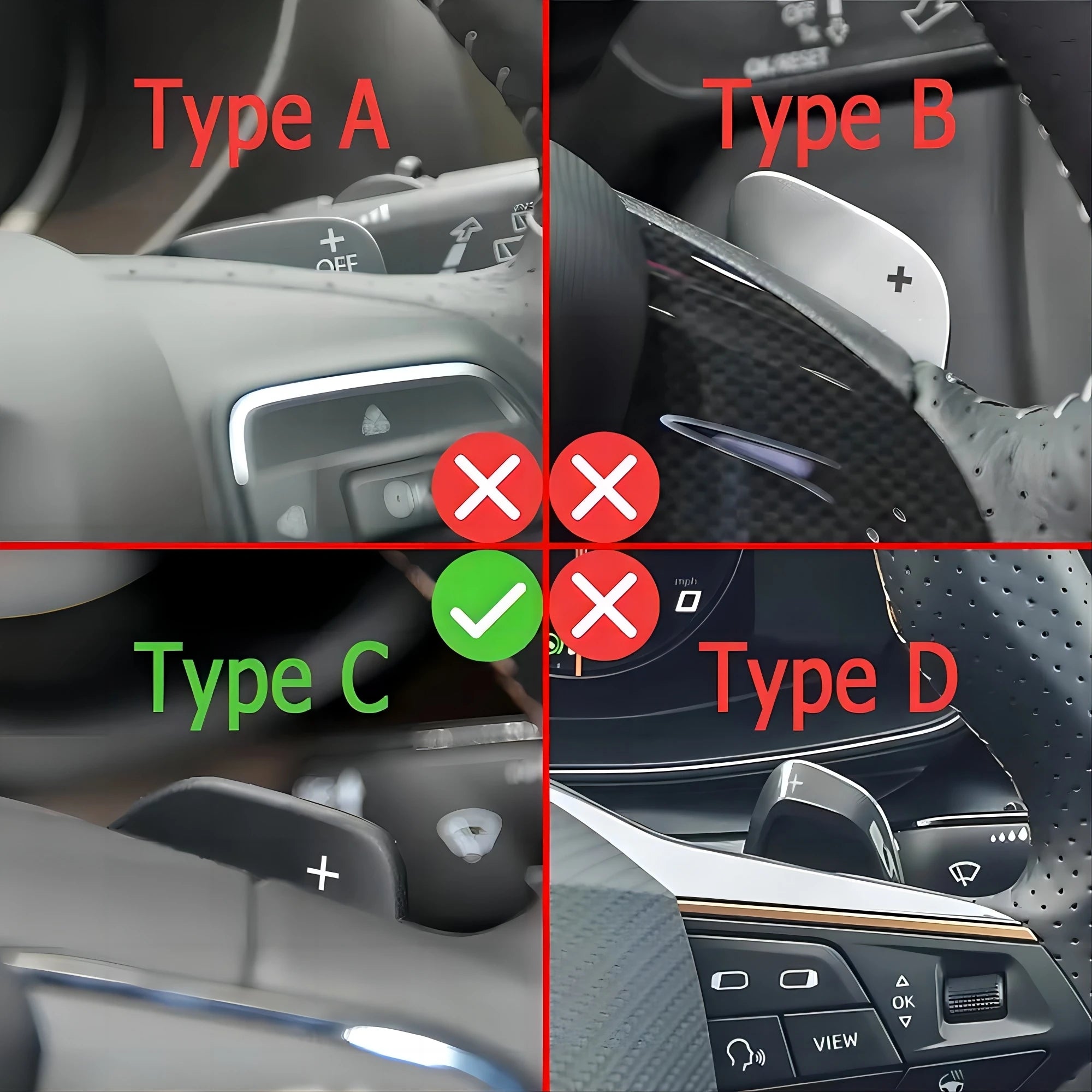 Paddle Shifter Extension Set (DSG) – SEAT (Leon / Ateca / Alhambra)